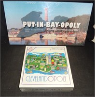 New Clevelandopoly & Put-in-bay-opoly Board Games