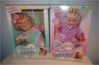 2 Ideal Nursery Dolls- Baby Bubble, 1989, Soft