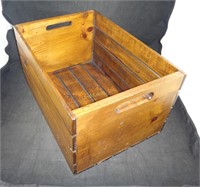 Wood Crate With Handles