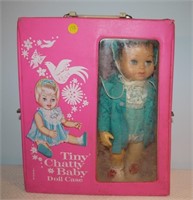 Tiny Chatty Baby Doll with Case, 1963, Mattel,