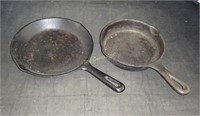 Pair Of Cast Iron Skillets 6" & 8"