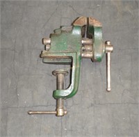 Small Clamp On Metal Vise Green Tool