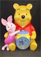 Winnie The Pooh Musical Clock/bank Disney Works
