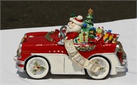 Fitz & Floyd Musical Santa in Car