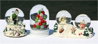 3 Snow Globes Music Boxes Animals & Ornaments