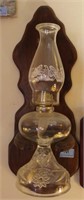 EARLY AMERICAN PRESCUT BY ANCHOR HOCKING OIL LAMP