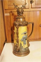 CERAMIC STEIN WITH LID 20" HIGH