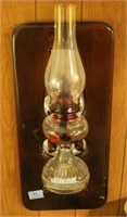 WALL SCONCE WITH VINTAGE OIL LAMP