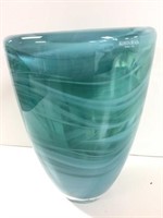 Kosta Boda heavy paperweight art glass vase