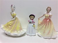 3 Royal Doulton Figurines