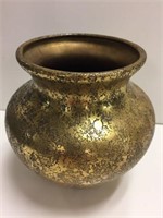 Sterling on bronze floral vase