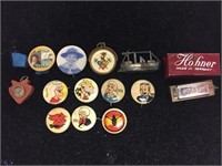 Pep Character Pins Lot