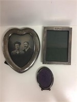 3 Sterling Silver Picture Frames