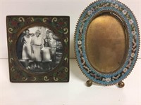 2 Early Metal Picture Frames 1 Mosaic