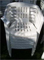 Plastic Lawn Chairs (Sold Times 6 Chairs)