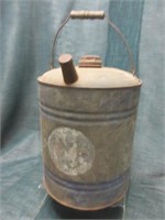 Old Galvanized Gas/Oil Can -5 Gal