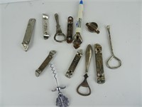 Assorted Bottle Openers and Related - Some with