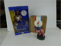 Olympics Barbie and Hallmark Figure