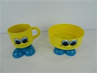 Vintage DAKA Kids Bowl and Cup