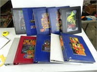 Ten binders full of various collector's cards
