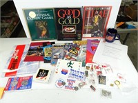 Large lot of Olympics souvenirs and collectables