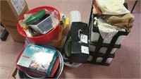 Lot of Misc. Towels & Containers