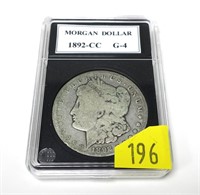 1892-CC Morgan dollar, G-4