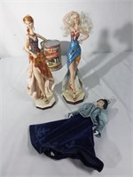 3 bibelots de femme - Figurines
