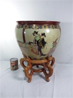 Pot sur pied asiatique - Asian flower pot w/ stand