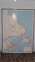 Carte Atlantic Provinces 1973 40x29 Map