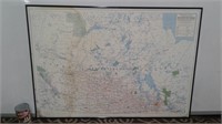 Carte provinces des Prairies 29x40 map
