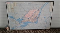 Carte grande région de Montréal 1991 28x41 map