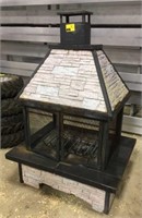 Outdoor fireplace unit