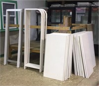 Large unassembled store display rack
