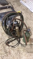 Pair of small oxygen and acetylene torch sets