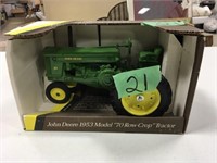 John Deere 1953 Model 70 Row Crop Tractor 1/16