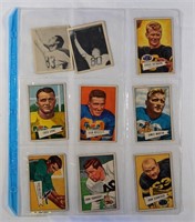 1948 & 1952 Bowman Football Cards (9 Cards)