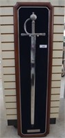 45" COLLECTIBLE SWORD WITH WALL MOUNT DISPLAY-