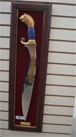 COLLECTIBLE SWORD WITH WALL MOUNT DISPLAY- "THE