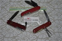3 Swiss Style Army Knives