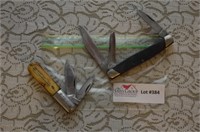2 Knives- Buck 3 Blade Stockman, Barlow 2 Blade