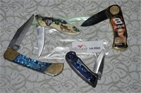 4 Knives- Pakistan Lock Blade, Dale Earnhart Jr.,