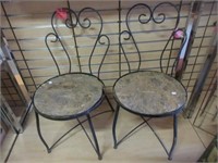 Wrought Iron Ice Parlor Chairs