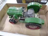 Battery powered tractor clock
