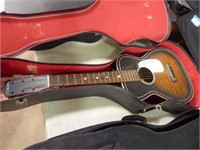 Silverton guitar w/ case - back cracked