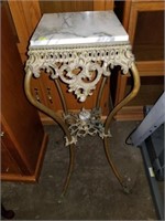 Marble Top Occasional Side Table