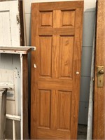 New raised panel door solid wood no hardware