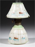 PAIRPOINT CLASSIC MINIATURE LAMP, opal with