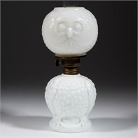 OWL FIGURAL MINIATURE LAMP, opaque white, body