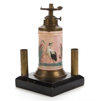 VICTORIAN DECORATED COUNTER CIGAR LIGHTER / LAMP,